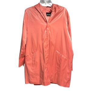 Carol Cohen Coral trench raincoat